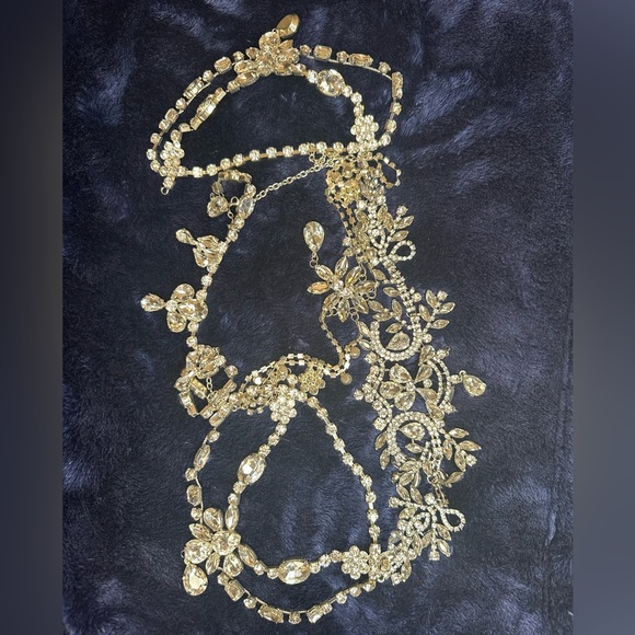 Jeweled Bridal Bride shoulder piece - Picture 5 of 7